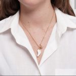 collana corno bianco