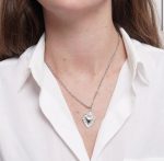 collana cuore argento