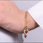 bracciale cuore azzurro