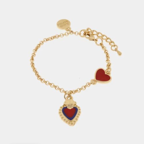 Bracciale in Metallo con cuore sacro pendente