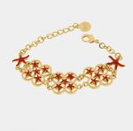 Bracciale in Metallo stelle marine rosse