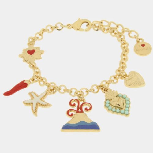 Bracciale in Metallo con simboli Napoli